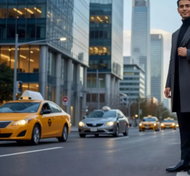 Inteligentny plecak miejski Urban Pack IO na tle nowoczesnej panoramy miasta