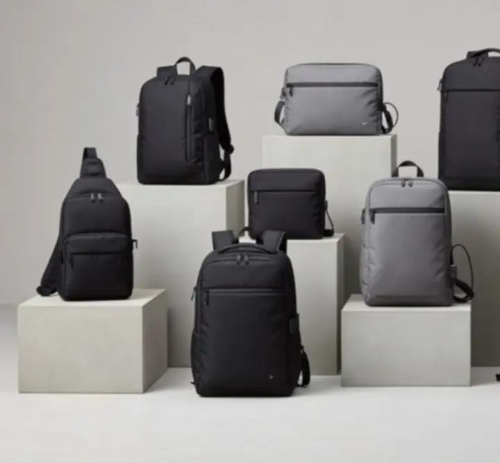 Siatka produktów Urban Pack IO z inteligentnymi plecakami i torbami