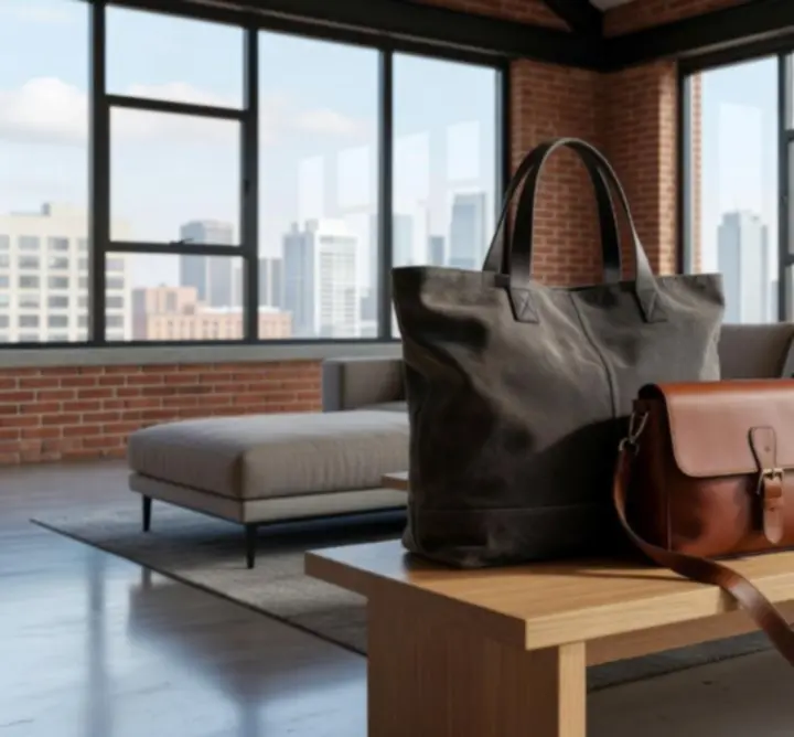 Nowoczesne torby miejskie Urban Pack IO na tle miejskiej architektury